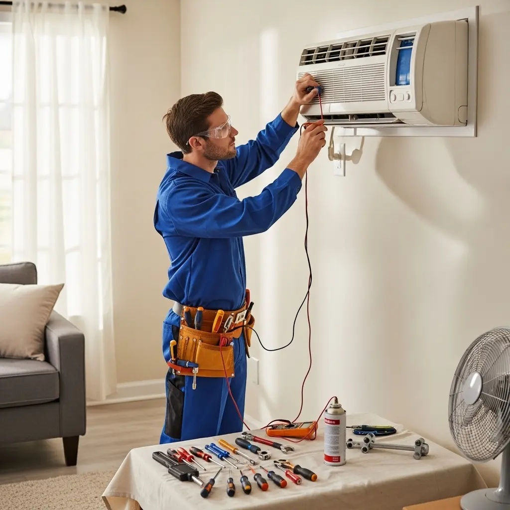 Soma Finlux Finlux klima gaz dolumu ve bakım – Enerji verimliliği artırıldı. - Teknik servis örneği